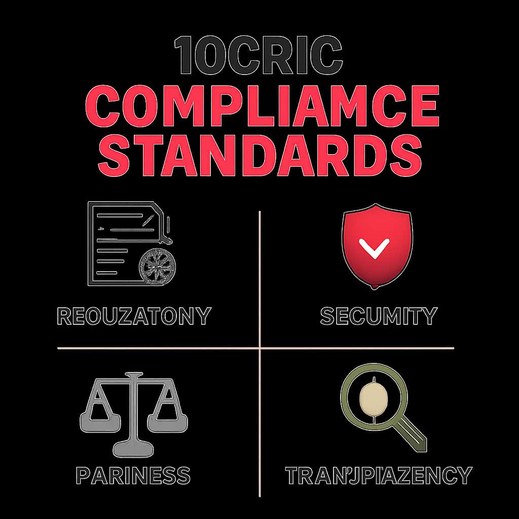 A diagram illustrating the compliance measures of 10Cric.